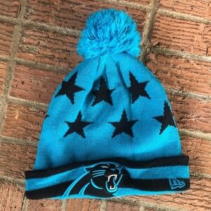New Era NFL Carolina Panthers Winter Knit Hat Toboggan Cuffed Beanie Unisex OS